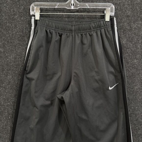 Nike Pants Mens Medium Gray Straight Leg Sweatpants Track Drawstring Swoosh - Picture 2 of 12
